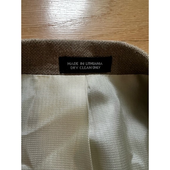 Oscar De La Renta Wool Blazer Mens Size 44S Two Button Suit Jacket Brown - Picture 2 of 7